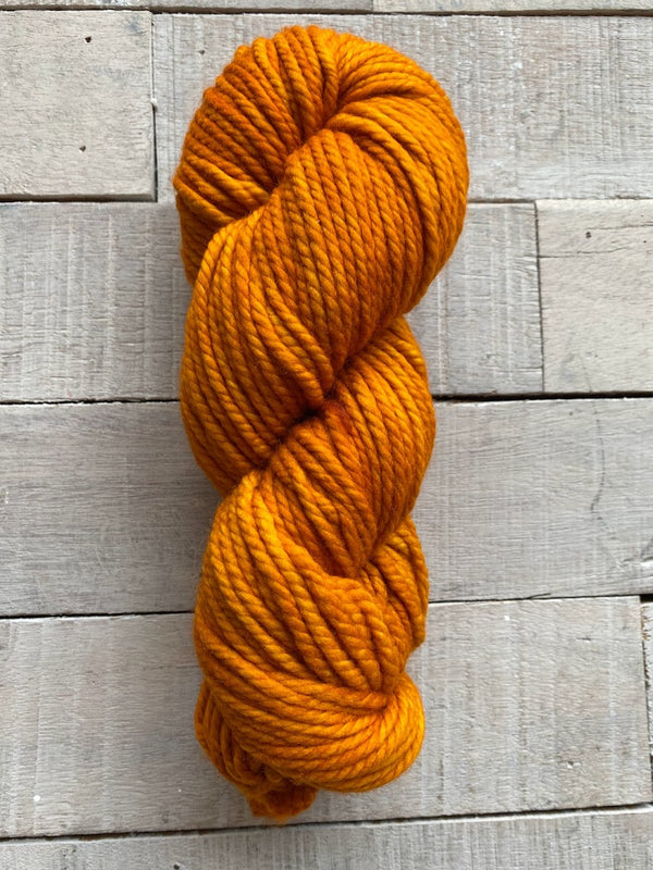 Malabrigo Chunky hand dyed 100% Merino Wool yarn in the color Sunset