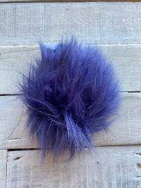 Faux Fur Pom Pom with Ties