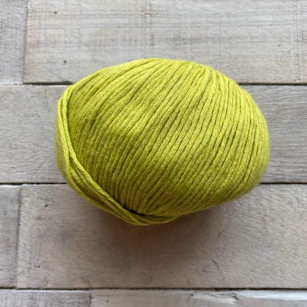 Jody Long Cottontails yarn in the color Wasabi 011