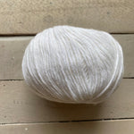 Jody Long Cottontails yarn in the color Polar 001