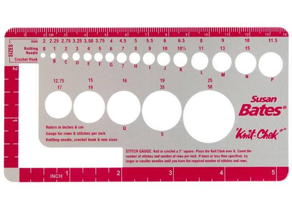 susan bates Knit-Check needle gauge