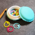 Mini-Macaron Stitch Marker Case and Markers