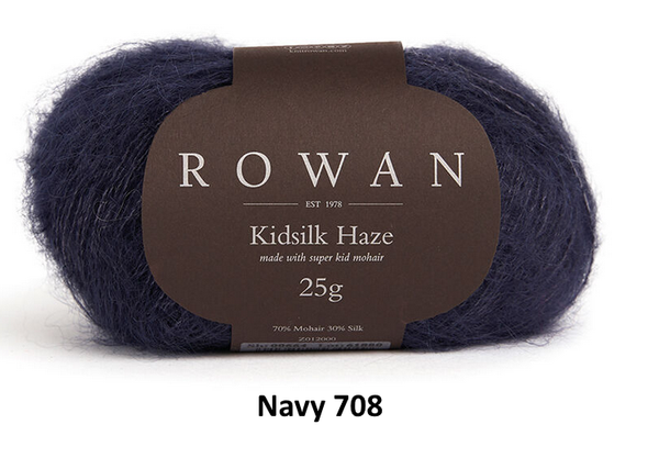 Rowan Kidsilk Haze Yarn in the color Navy 708