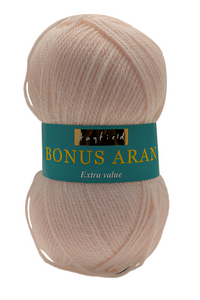 Sirdar Hayfield Bonus Aran Worsted weight acrylic yarn color peaches 888