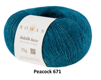 Rowan Kidsilk Haze Yarn in the color Peacock 671