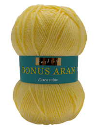 Sirdar Hayfield Bonus Aran Worsted weight acrylic yarn color Primrose 957