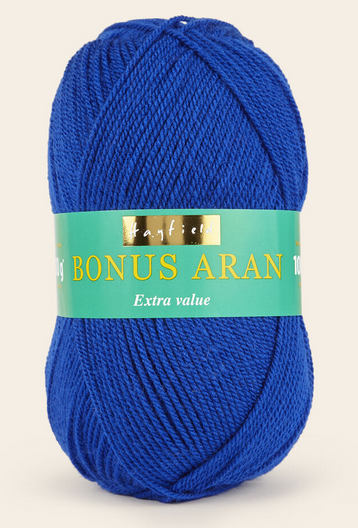 Sirdar Hayfield Bonus Aran Worsted weight acrylic yarn color Royal (blue) 979