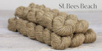 The Fibre Company Amble Yarn Mini Skein in the color St. Bees Beach (sandy color)