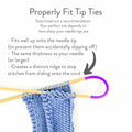 Tip Ties - Knitting Needle Point Protectors