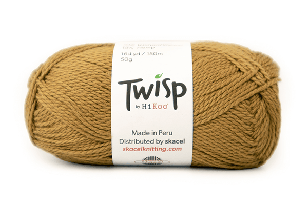 HiKoo Twisp sport weight yarn in the color Sepia 6013