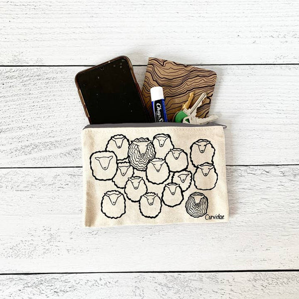 Sheep Herd Small Zipper Pouch