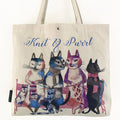 Knit and Purrl Tote Bag