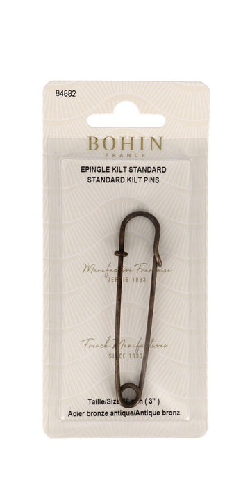 Bohin 3" Kilt Pin in Antique Bronze