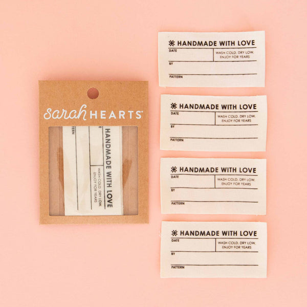 Handmade with Love Write In woven label