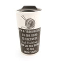 Yarnaholic Ceramic Travel Mug