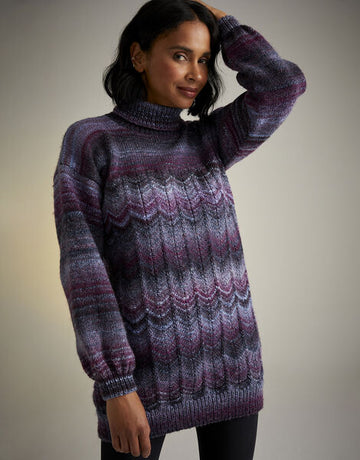 Sirdar Pattern 10713 Night Blooming Roll Neck