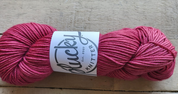 Plucky Knitter Primo DK yarn in the color Pretty Little Pout
