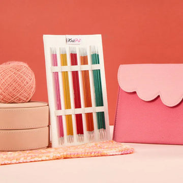Knit Pro Zing Deluxe Double Pointed Needle Set - 6"