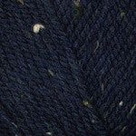 Plymouth Encore Worsted Tweed Yarn in the color Navy 5854