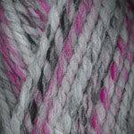 Plymouth Encore Mega Colorspun Yarn in the color Pink Grey 7166