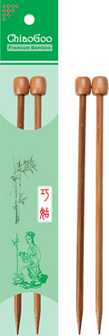 ChiaoGoo Single Pointed Bamboo Dark 9 Inch