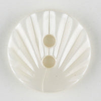 Cream Shell Pattern Button 13mm