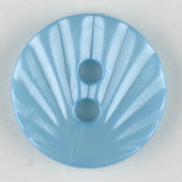 Light Blue Round Polyamide Button 13mm