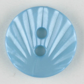 Light Blue Round Polyamide Button 13mm