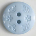 Light blue polyamide button 13mm