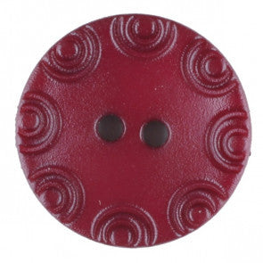 Red Polyamide button