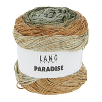 Lang Yarns Paradise yarn in the color 97 green to neutrals