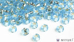 Miyuki 6/0 glass seed beads in the color 18 Silverlined Pale Sky BlueMiyuki 6/0 glass seed beads in the color 18 Silverlined Pale Sky Blue
