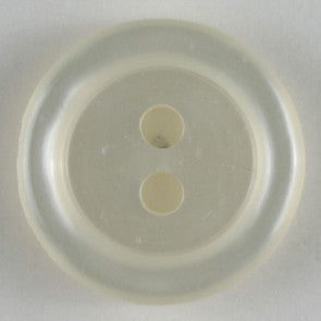 White Round Fashion Button 11mm