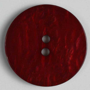 Mother of Pearl Wine Red Round Button 18mm