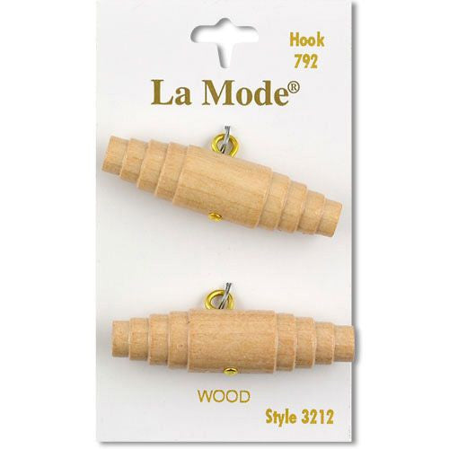 Natural Wood Buttons by LaMode