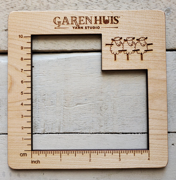 Garenhuis Gauge Swatch Ruler - 4 Inch