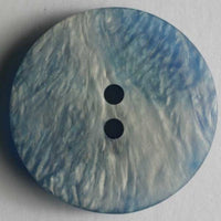 Blue Round Fashion Button 20mm