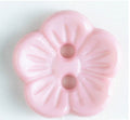 Pink Flower Button 14mm