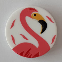 Flamingo Button with shank 15mm
