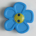 Blue Daisy Button 20mm