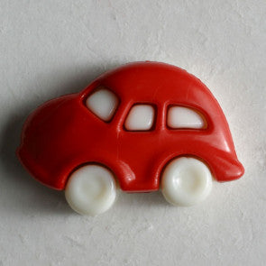 Novelty Red Car Button with shank 20mm