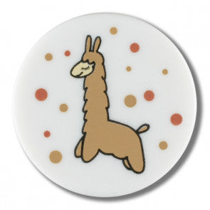 Llama Button with shank 15mm
