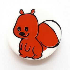 Novelty Squirrel Button with shank 14mm