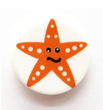 Starfish Button 14mm