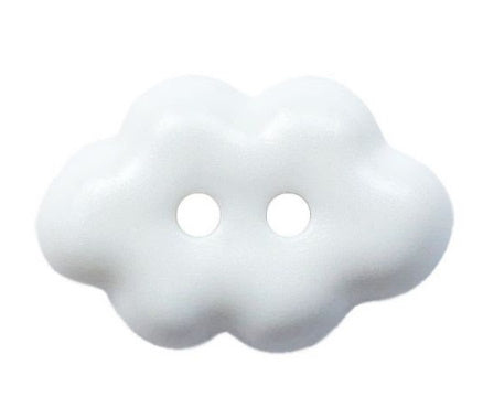 Cloud button with 2 holes 15mm