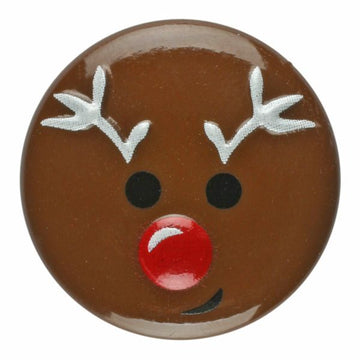 Reindeer Button with Shank, 18mm