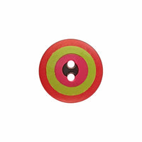 Kaffe Fassett Target button red multi 20mm