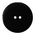 Black button, round, 2 holes 18mm