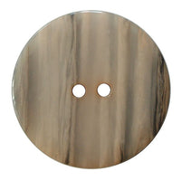 Polyester Button Browns 2 hole 18mm