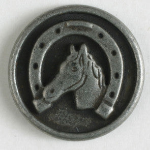 Horseshoe Button with shank, 20mm